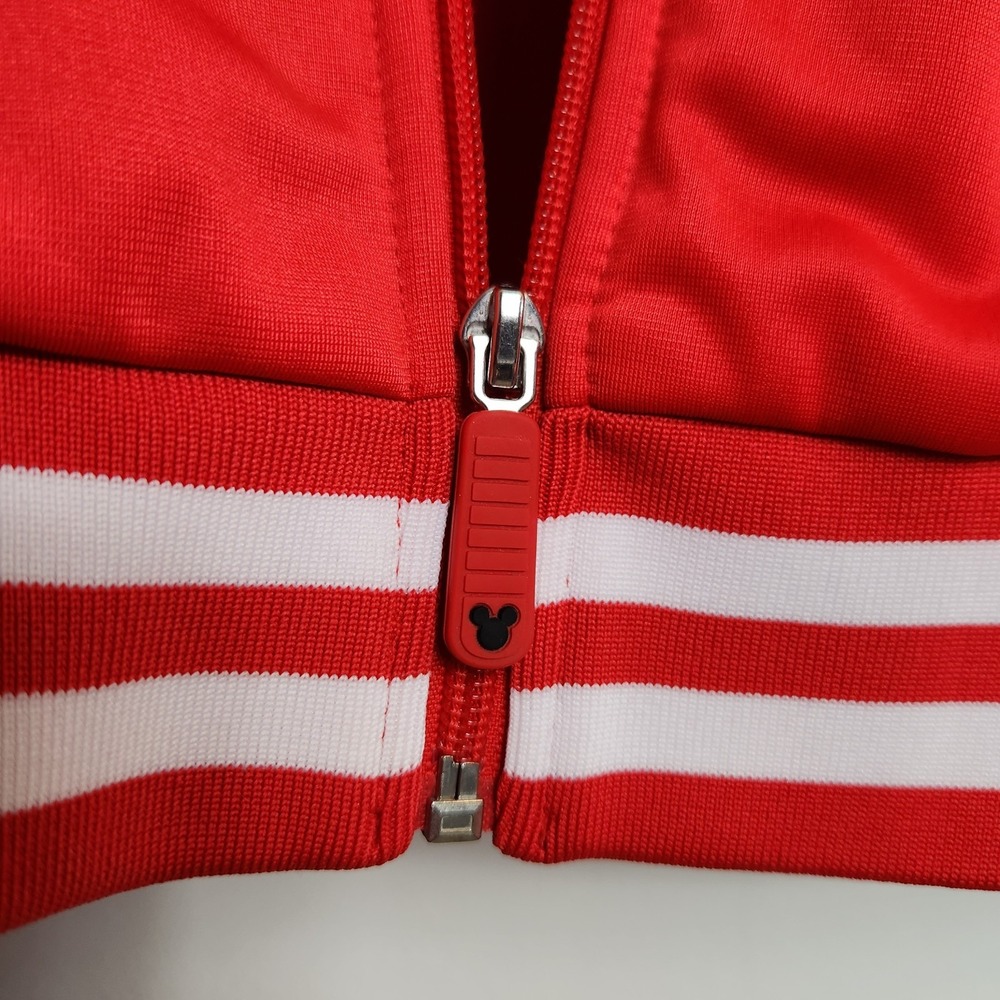 Disney Mickey Mouse 1928 Burbank CA Track Jacket Sz XL Red Full Zip Embroidered - Picture 5 of 14
